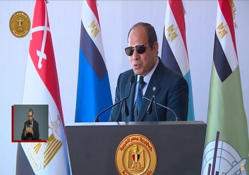 الرئيس السيسي: السلام خيارنا الاستراتيجي.. ولا يوجد لدينا أجندة خفية تجاه أحد