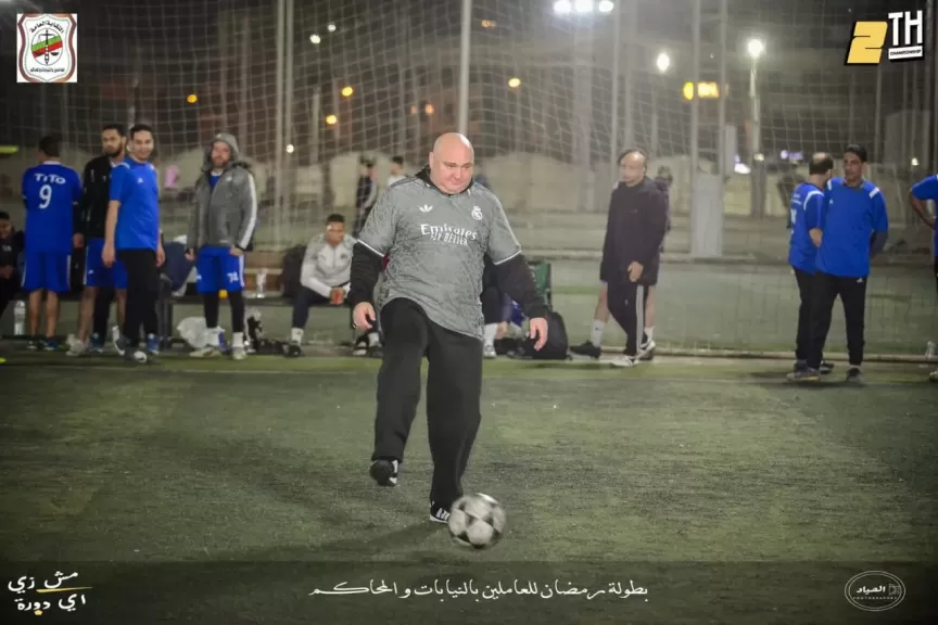 نقيب العاملين بالنيابات والمحاكم يحرز هدف الفوز في مباريات الإثنين للدورة الرمضانية للنقابة العامة