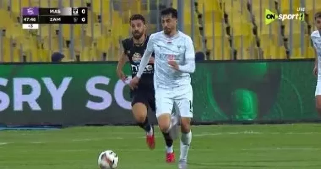 شوط أول سلبي بين الزمالك والمصري في الدوري