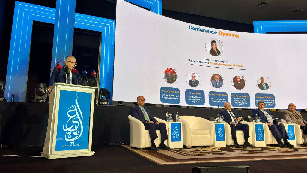 وزير الري يشارك في أسبوع المياه العربي بالأردن