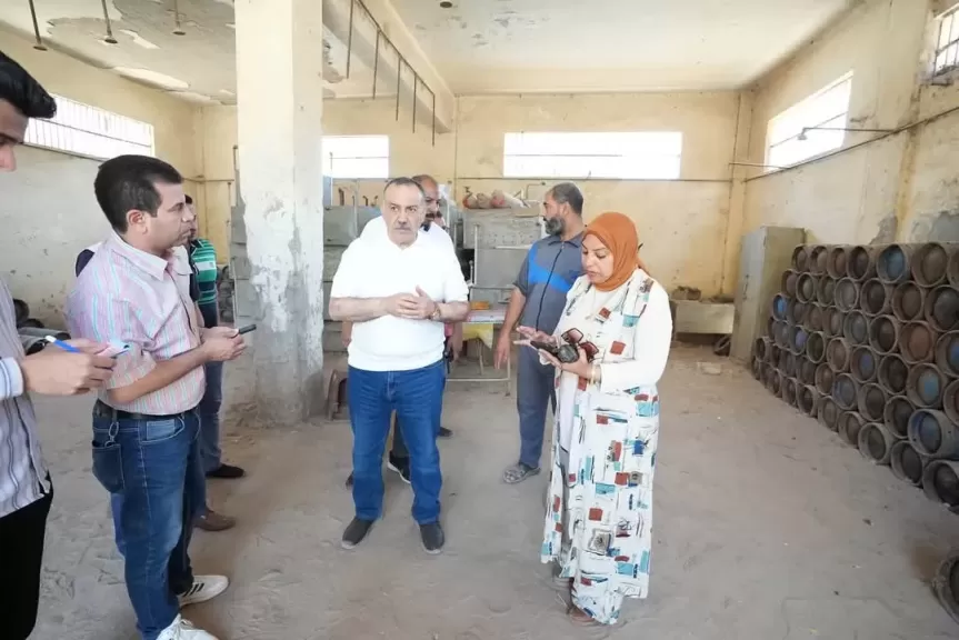 محافظ أسيوط يتفقد مستودع أسطوانات البوتاجاز بالجمعية التعاونية الزراعية بأبنوب