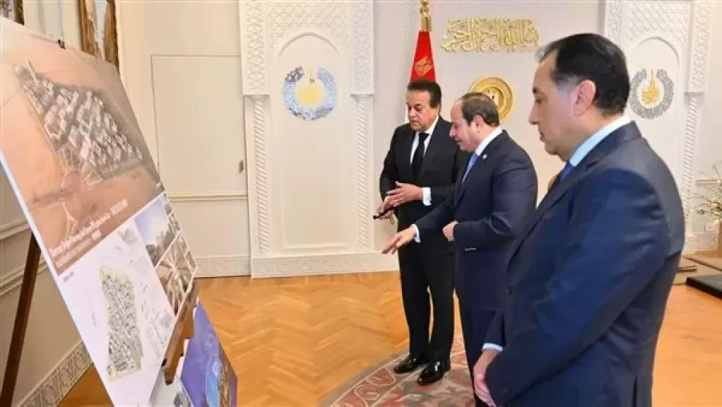 الرئيس السيسي يبحث مع رئيس الوزراء ووزير الصحة محاور عمل المجموعة الوزارية للتنمية البشرية