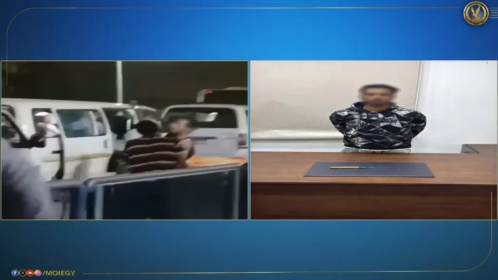 كشف ملابسات فيديو تضمن تعدى أحد الأشخاص على آخر باستخدام سلاح أبيض بالجيزة