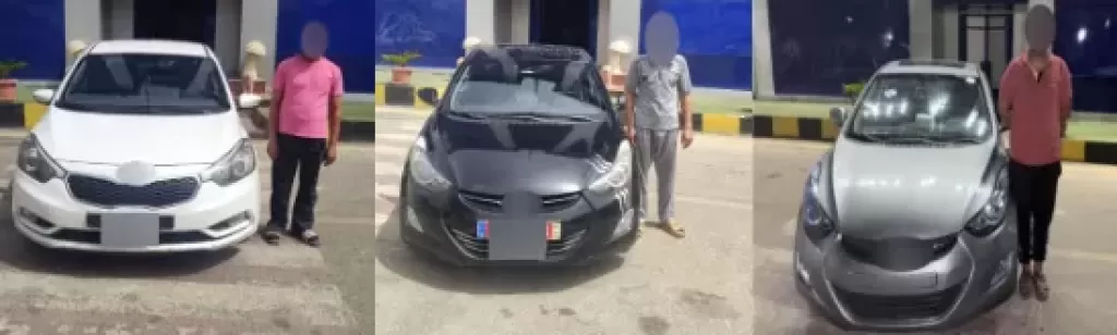 كشف ملابسات فيديو يتضمن قيام قائدى 3 سيارات بأداء حركات استعراضية