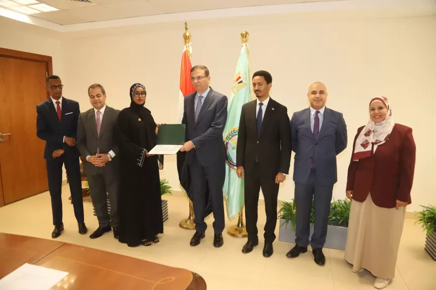 وزير الزراعة يشهد حفل تخرج متدربين صوماليين ضمن برنامج الممارسات الجيدة لإدارة التربة ومياه الري