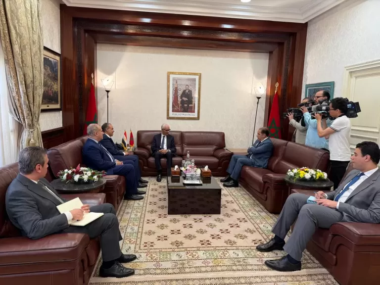 وزير الخارجية والهجرة يجتمع برئيس مجلس النواب المغربي في الرباط