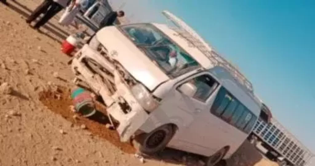 إصابة 10 أشخاص فى انقلاب ميكروباص شمال البحر الأحمر