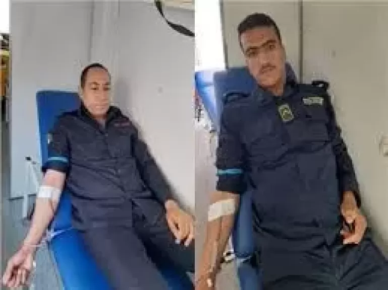 حملة للتبرع بالدم بمديرية أمن الأقصر