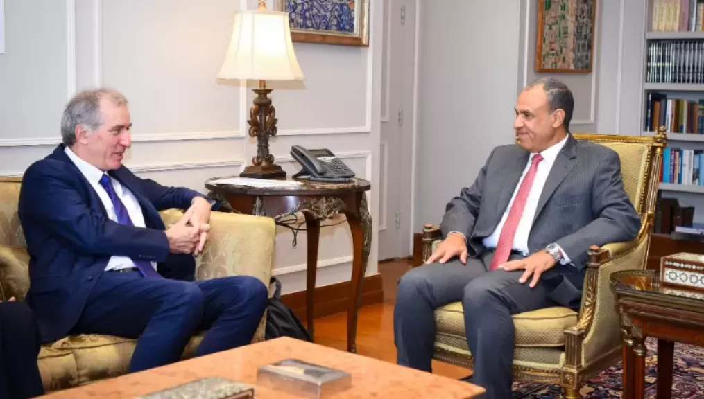 وزير الخارجية يستقبل الممثل الخاص للاتحاد الأوروبي لعملية السلام في الشرق الأوسط