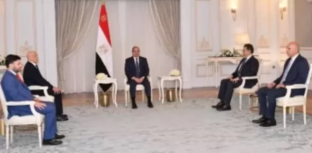 الرئيس السيسى يستقبل المستشار عقيلة صالح رئيس مجلس النواب الليبى