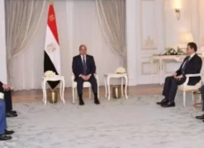 الرئيس السيسى يستقبل المستشار عقيلة صالح رئيس مجلس النواب الليبى