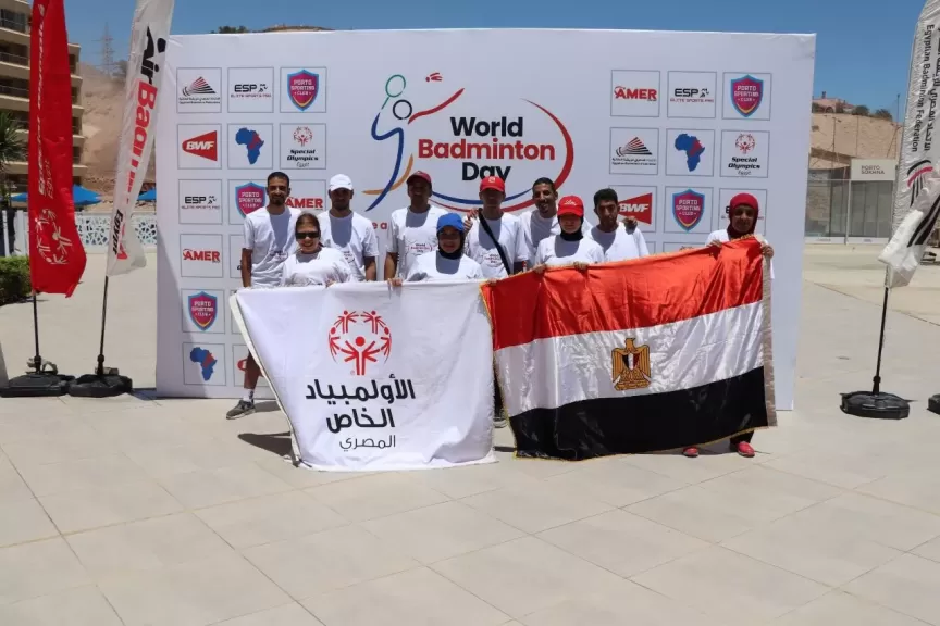 مشاركة متميزة للأولمبياد الخاص المصري باليوم العالمي للريشة الطائرة في العين السخنة