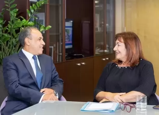 وزير الخارجية والهجرة يستهل زيارته لبروكسل بلقاء مفوضة الاتحاد الأوروبي لشئون المتوسط
