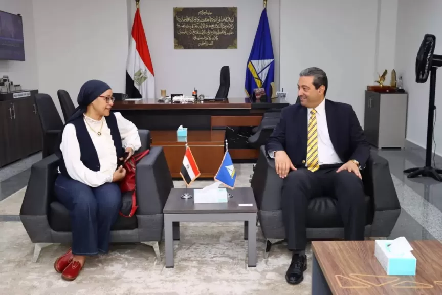 محافظ دمياط يستقبل مساعد وزير الاتصالات ورئيس معهد ITI ويناقشان آليات تعزيز التعاون