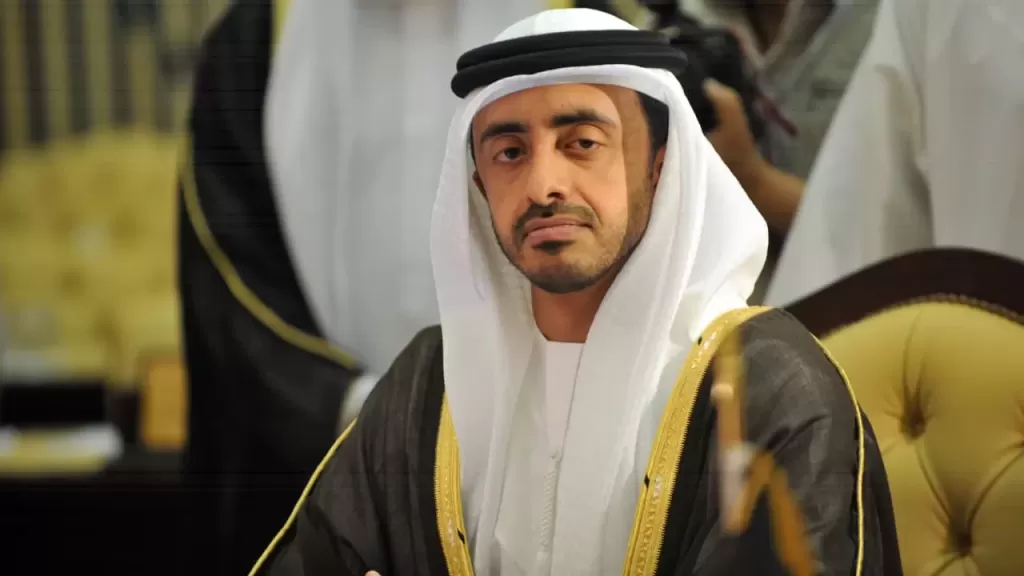 وزير خارجية الإمارات يدعو المجتمع الدولي إلى الاعتراف بدولة فلسطين