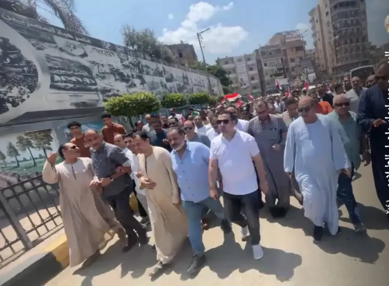 مسيرة اشمون الحاشدة في انتخابات الشيوخ