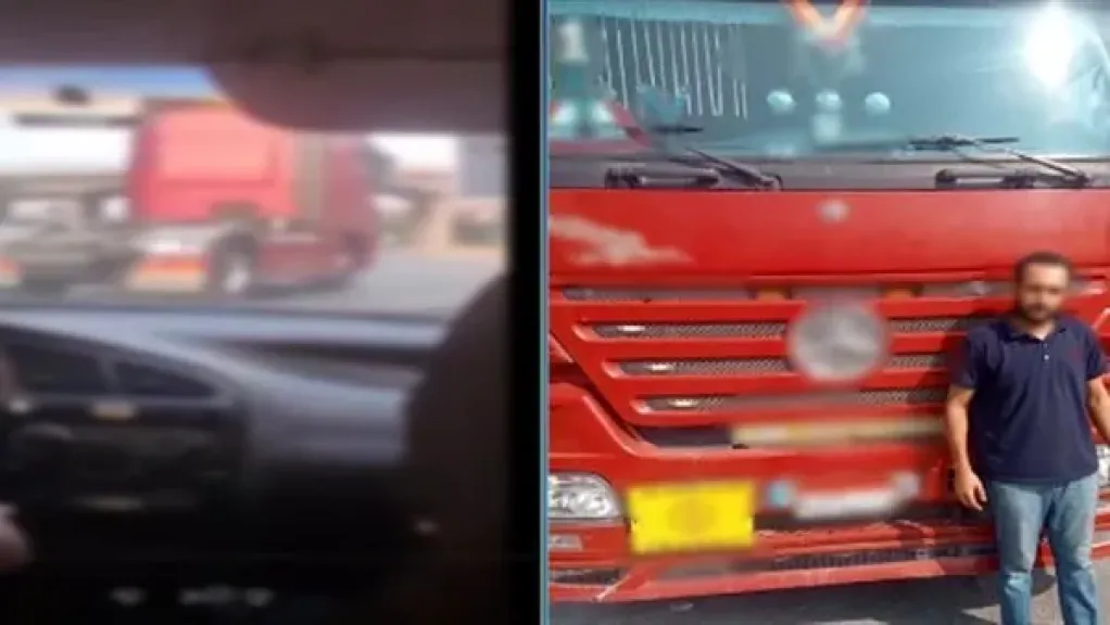 ضبط سائق بتهمة أداء حركات استعراضية بسيارة نقل