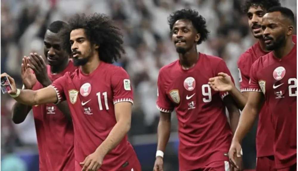 مباراة قطر وسوريا ،