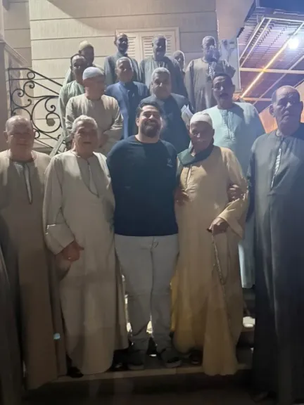 محمد الرويني وكبار مشايخ المجالس العرفية علي مستوي الجمهورية 