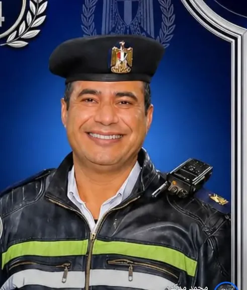 الرائد أيمن شاهين رئيس وحدة مرور أشمون 